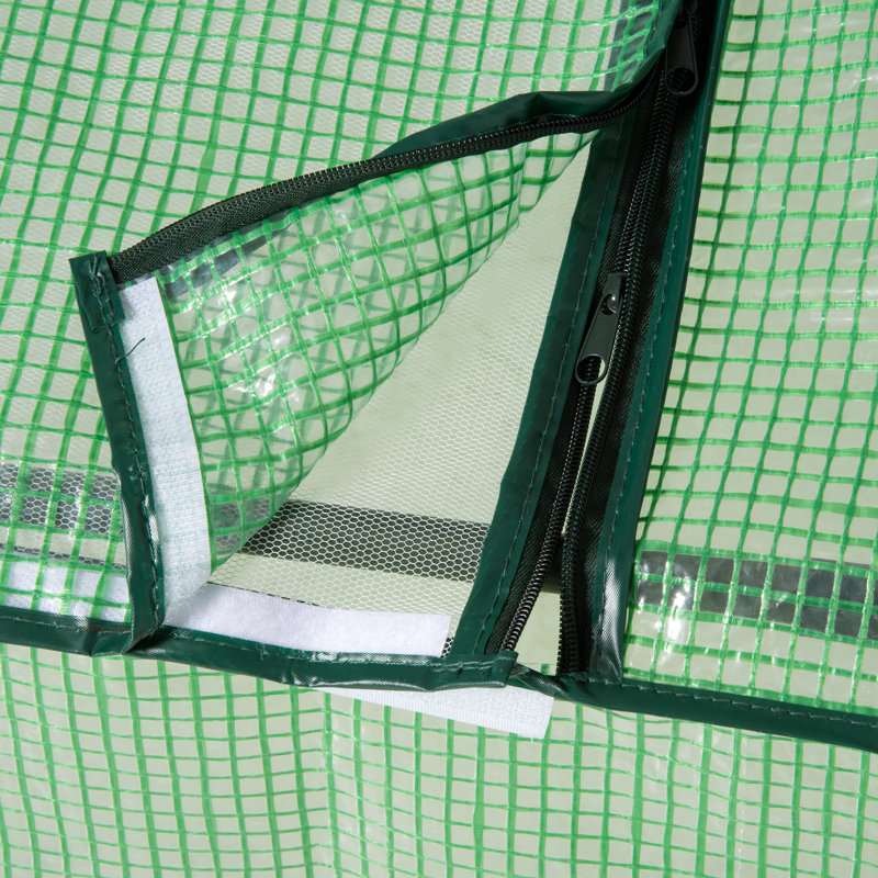 71" x 36" x 28" Mini Greenhouse Portable Hot House for Plants with Large Zipper Windows, Green