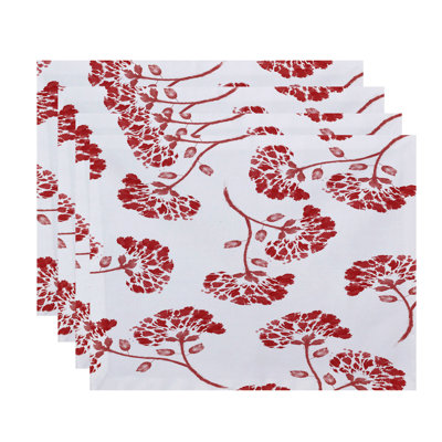 Gorrell Polyester Floral Rectangle Placemat