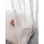 Gingham Sheer Rod Pocket Single Curtain Panel-1896838082-1896838083