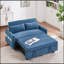 Canapé-lit 55,1 "avec canapé-lit et canapé-lit avec poches de rangement, 2 oreillers, ports USB-1397125401