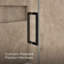 Composed 58-In58-3/4-In W X 71-1/2-In H Frameless Pivot Shower Door With 3/8-In Crystal Clear Glass And Back-To-Back Vertical Door Pulls-670311025