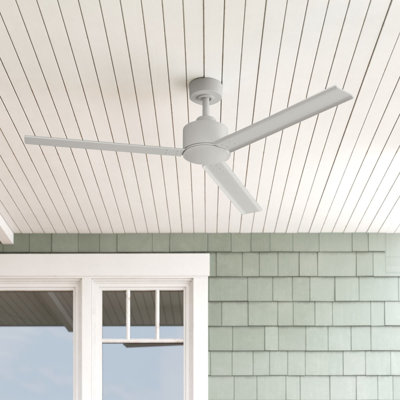 56"  3 - Blade Outdoor Ceiling Fan with Wall Control