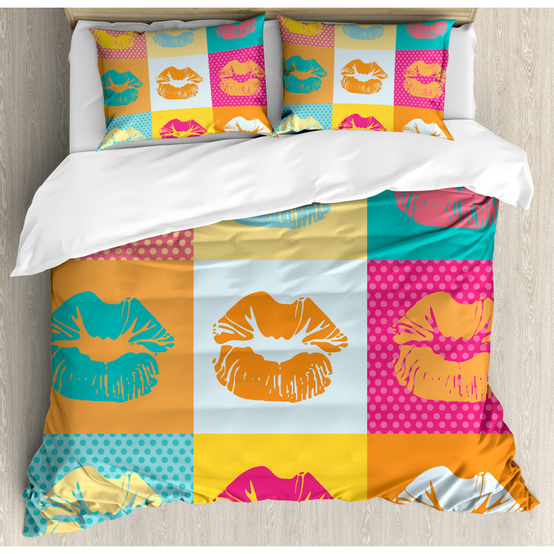 Modern & Contemporary Polyester Patchwork Duvet Cover, King