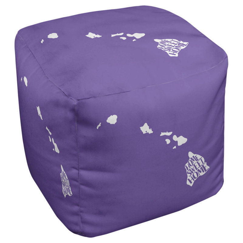 Repose-pieds à cubes en hawaii doux pour la maison, Mauve