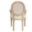 Ensemble de 2 fauteuils de salle à manger rembourrés en tissu French Vintage