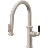 Descanso Kitchen Pull-Down Kitchen Faucet with Squeeze Sprayer - Low Arc Spout