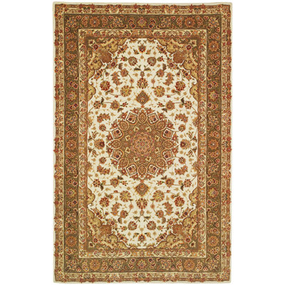 Persian Court Silk & Wool Pile Oriental Rug
