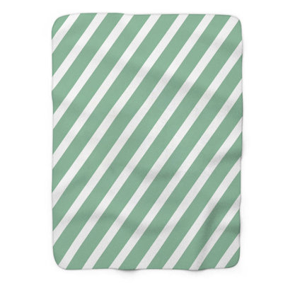 Minty Mirage - couverture en sherpa de qualité supérieure 1 pièce