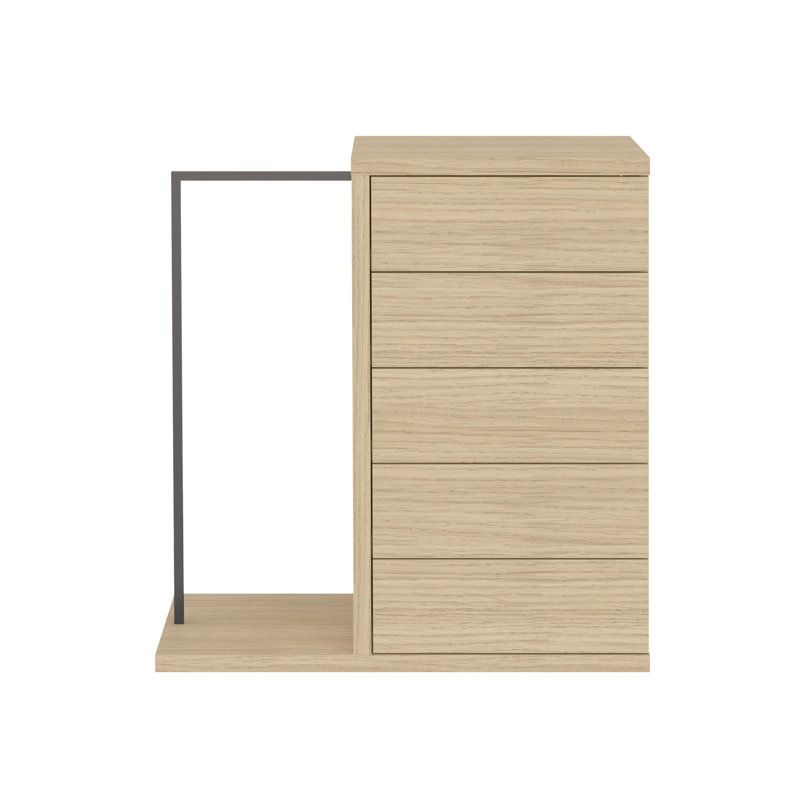 Hugo Chest of 5 Drawer 113Cm with Hanger