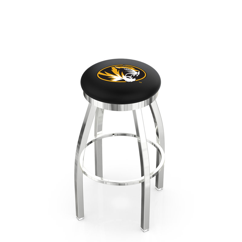 NCAA 36" Swivel Bar Stool, Missouri, Chrome
