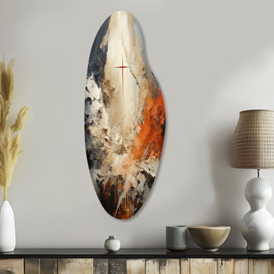 Clemansa - Christianity Curved Shape Irregular Metal Wall Decor