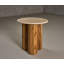 Dewy - Table de bout ronde en marbre moderne