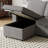 Lulla 85.11" Pull Out Sleeper L-Shaped Sofa with Storage Chaise-62014831