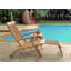 Reclining Teak Chaise Lounge