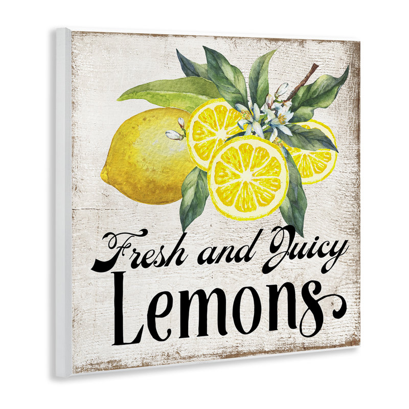  Art mural frais et juteux citrons par Creatif Belle