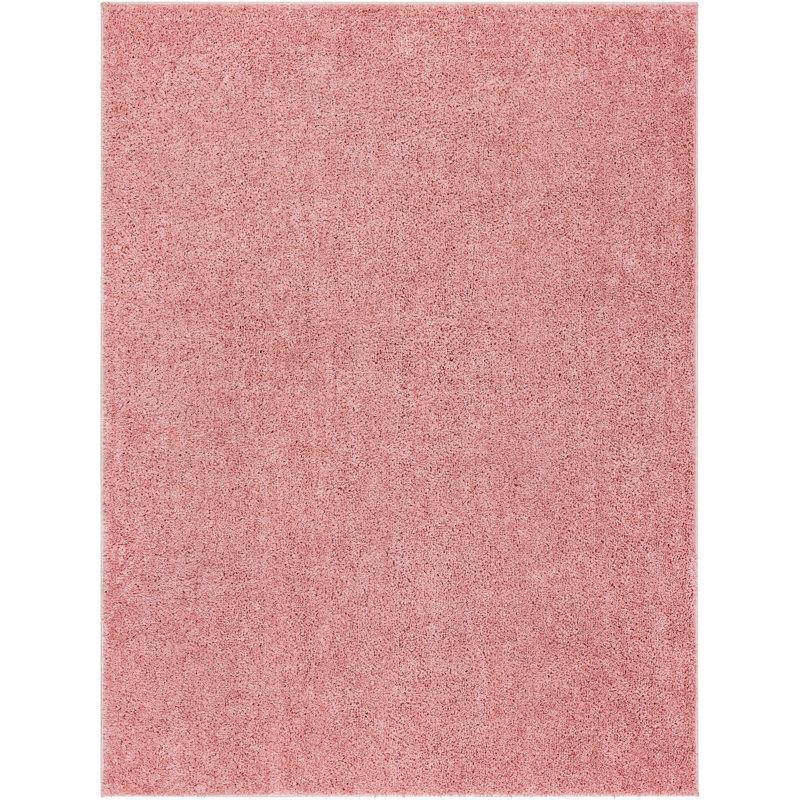 Tapis rose tissé à la machine Tacarra, Rectangle 7 pi 10 po x 10 pi 6 po