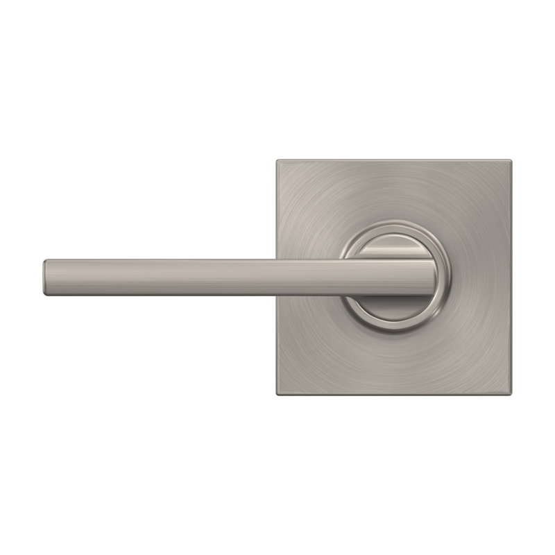 Latitude Passage Leverset with Collins Rosette, Satin Nickel