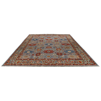 10x14 Gray and Multicolor Anatolian Traditional Rug