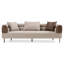 Plume - Modern Brown Fabric Sofa