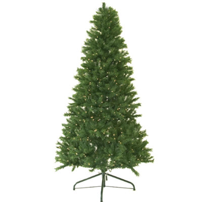 Arbre de Noël artificiel pin pré-éclairé à DEL avec lumières claires