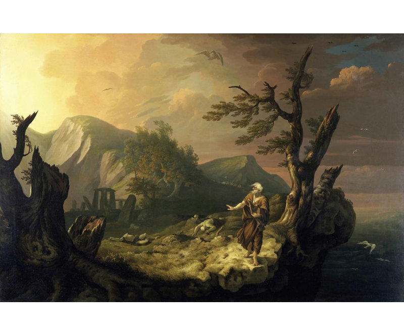 "The Bard" par Thomas Jones - Art mural sur toile tendue avec châssis, H 40 po x l 28 po
