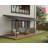 Palram - Canopia Sierra 28' W x 9' 7" D Polycarbonate Aluminum Stationary Patio Awning Gray-84725906