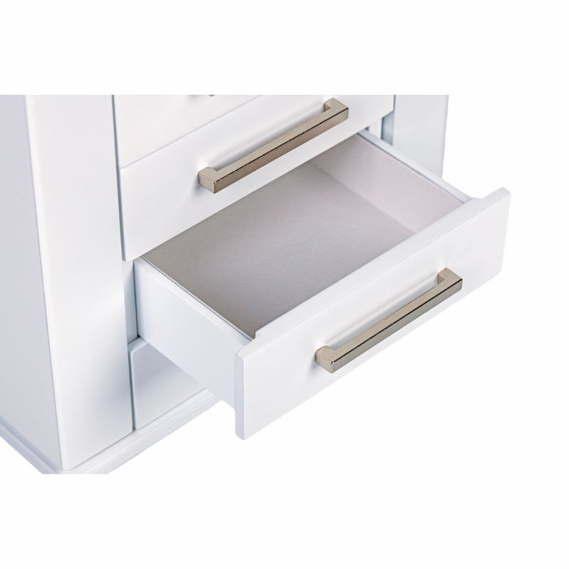 Boîte à bijoux élégante et moderne, Blanc