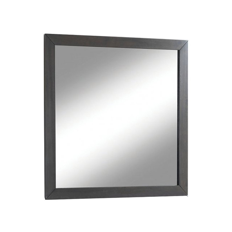 Miroir pour commode Hando, 38 po x 38,25 po, gris