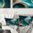 Abstract Geode Turquoise II - Abstract Marble Printed Throw Pillow