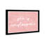 «Typographie and Quotes She is Unstoppable Glam», impression sur papier mural rose
