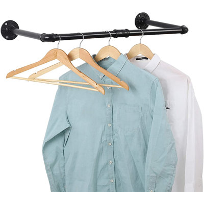 Frink 23.2'' Metal Industrial Pipe Clothing Rack