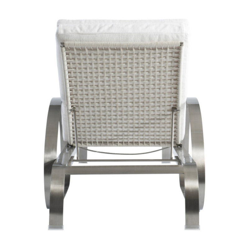 Malibu Outdoor Chaise Lounge, Cream Linen 6025-002