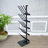 FixtureDisplays® 12.8X16X55.7" 10 Pairs Boots Shoes Rack 5 Tiers Boots Organizer Black, Floor Standing, or Use as 5 Wallmount Holders, or Hang over the Door, Easy Assembly Video in Description 10159