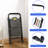 2 Step Ladder, Sturdy Steel Portable Ladder with Anti-Slip Wide Pedals, Folding Step Stool,Library Ladder,Decorative Kitchen Step Ladder