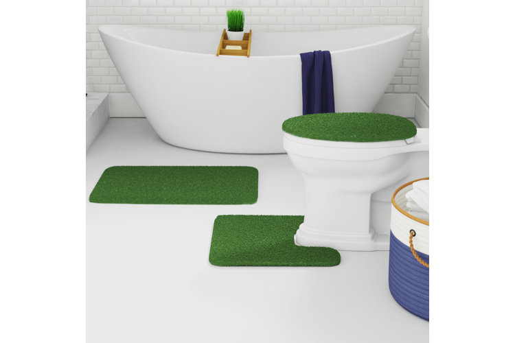 Bath Rugs for Bathroom Non Slip, Microfiber Washable Claret Large Bathroom  Mat