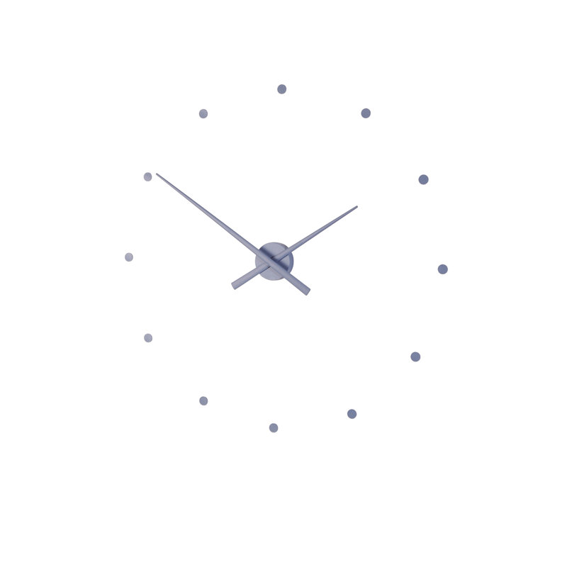 Horloge murale, Bleu acier, Grand