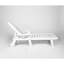 Ensemble de chaise longue surdimensionnée 3 pièces de qualité supérieure avec table d'appoint, toutes saisons, 5 positions, roues et porte-gobelet-302602617