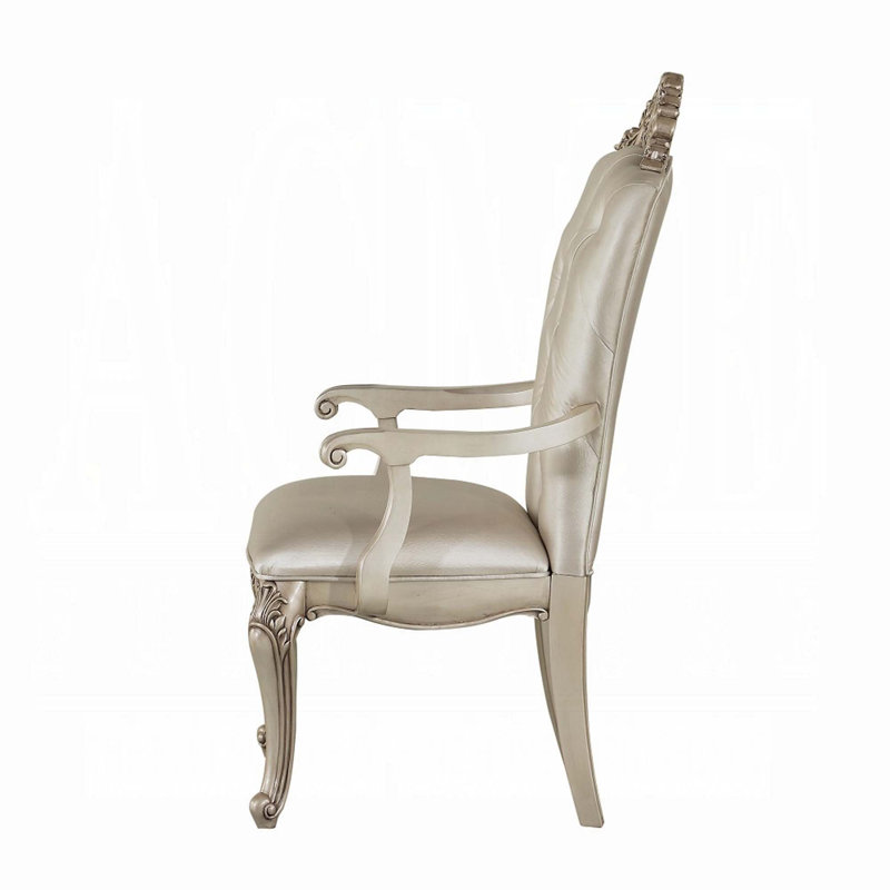 Chaise avec accoudoirs Melina (2 pièces), tissu crème