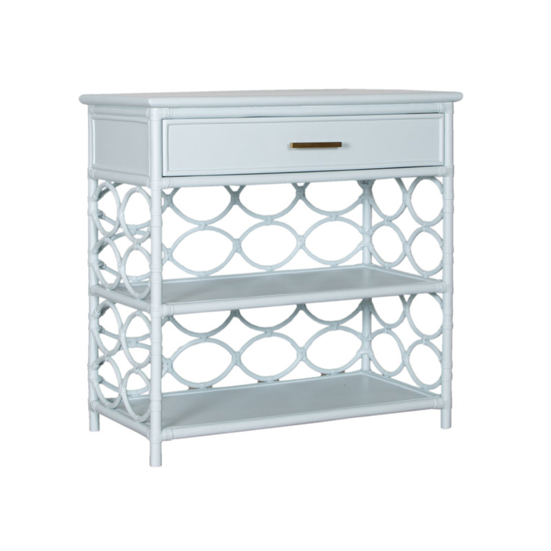 Manning End Table, Light Blue