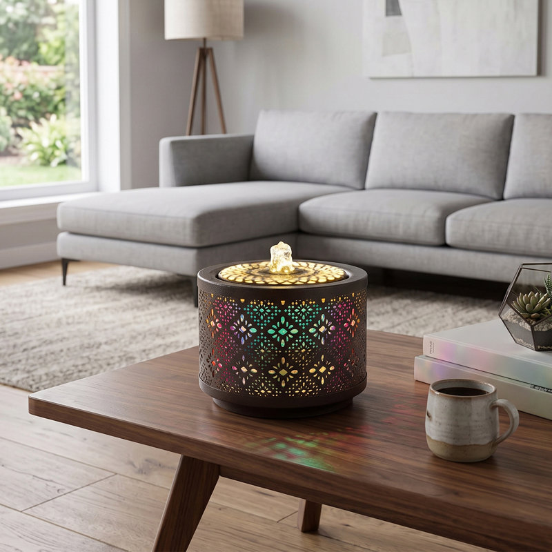 Indoor Table Top Fountain with Lights