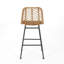 Extérieur (2 pièces) - Style, pieds inclinés, cadre en fer, assemblage requis (2) siège durable
