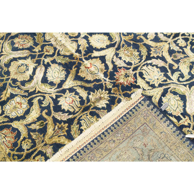Floral Area Rug in Navy