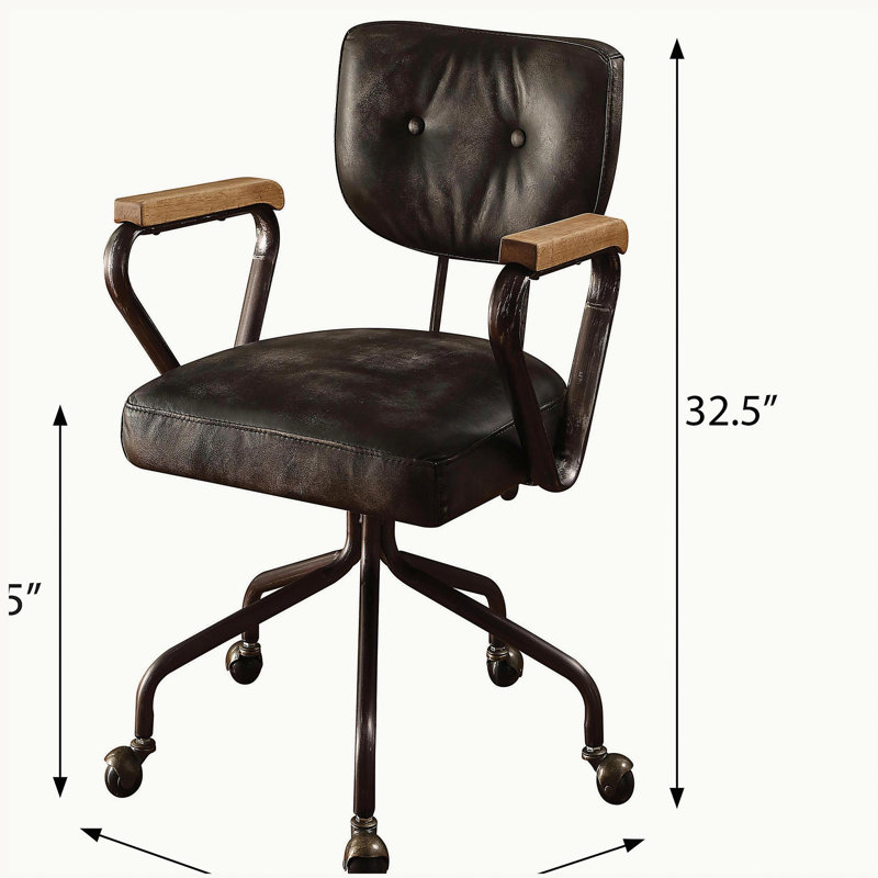Chaise de bureau Hallie, Black