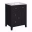 Meuble-lavabo moderne 24 po avec lavabo en céramique, meuble-lavabo à 2 tiroirs-1245509183