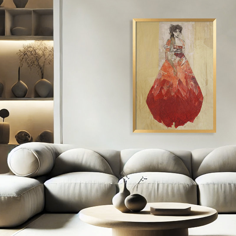 Art mural classique "Hommage An Cranach XVIII" par Ute Rathmann, H 30 po x l 20 po