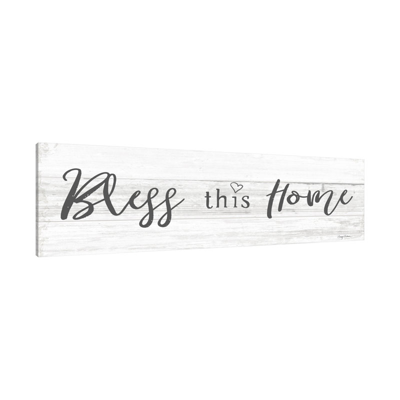 «Life At Home X Shiplap» par Avery Tillmon - Toile tendue panoramique, H 18 po x l 54 po x P 1,5 po