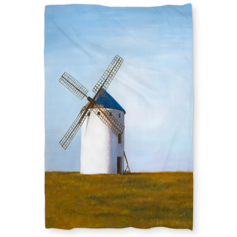 Big Windmill Rustic Building Duvet Cover | Home Decor