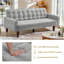 Lit double / futon double rembourré de 73,62 po pour lit double, canapé-lit convertible moderne avec accoudoirs réglables pour studio, appartement, bureau, petit espace, salon compact-527133518