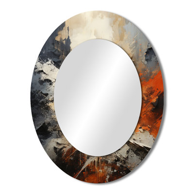 Minimalism Christianity Cross Dream - Traditional Oval Wall Mirror