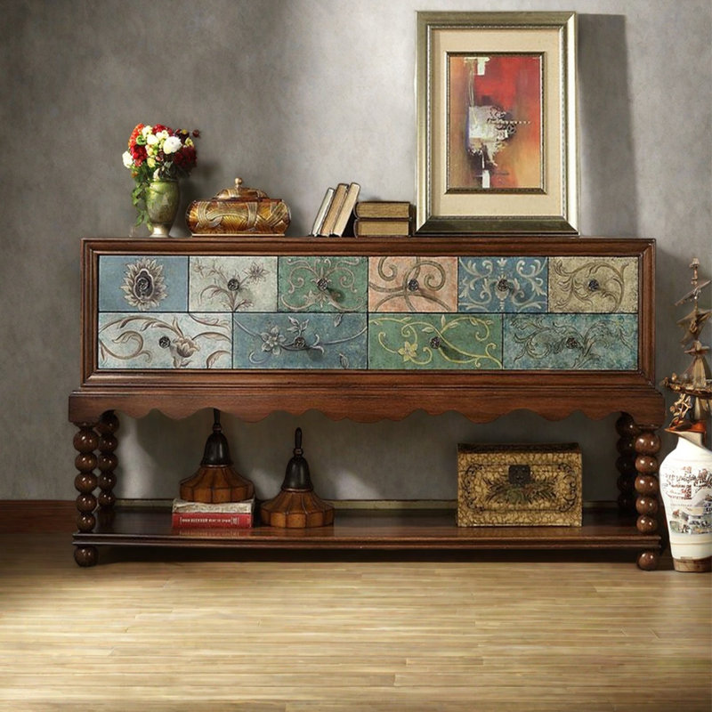 Retro entrance cabinet Multi-functional sideboard